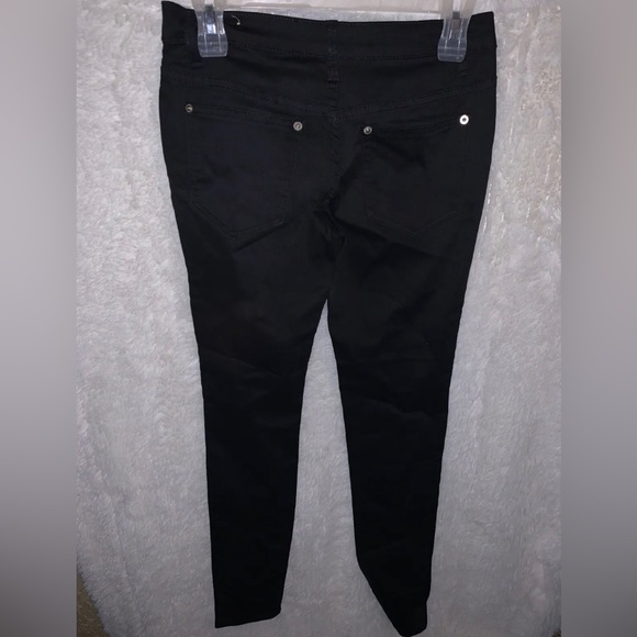 Hybrid & Co. Black Pants w/ Reflective Side Metallic Silver Stripe Sz 3 NWOT - Picture 4 of 9